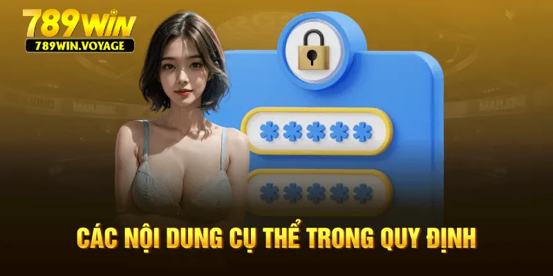 Các nội dung cụ thể trong quy định